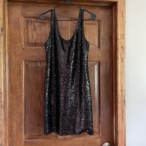 Black Sequin Dress